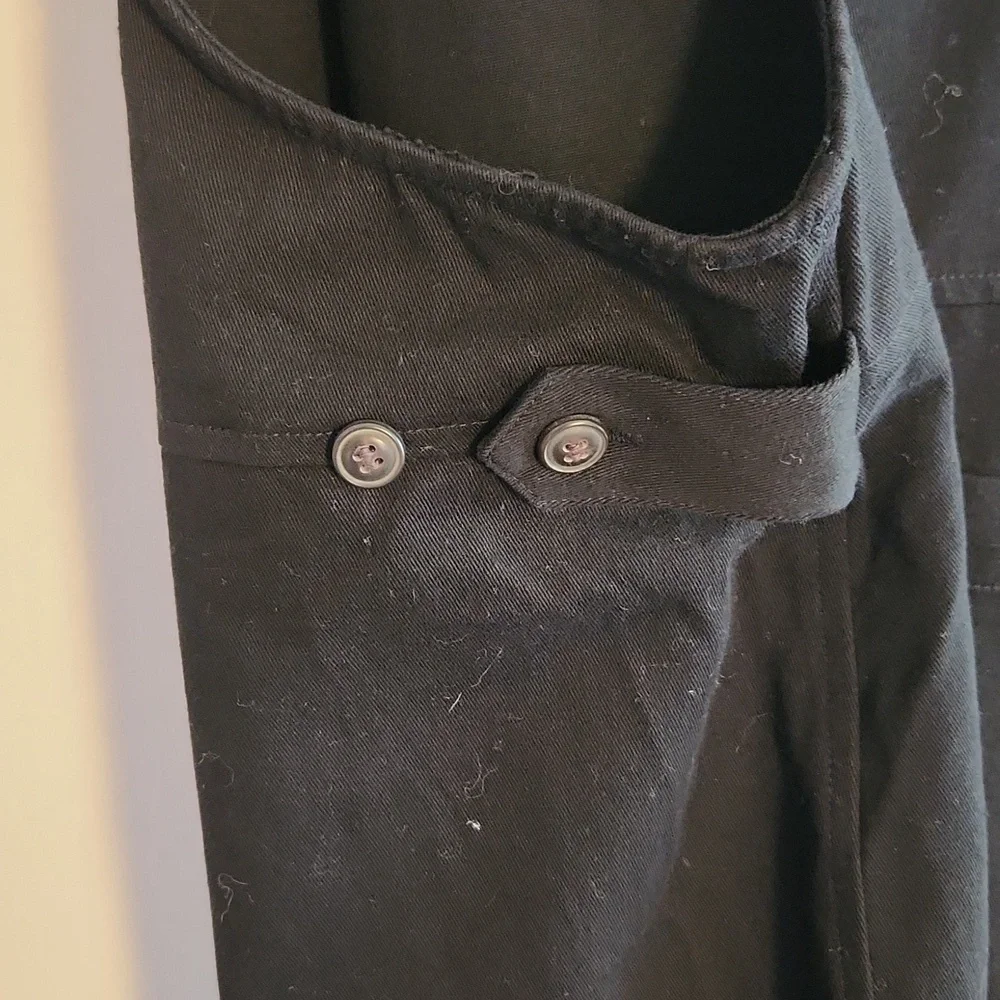 NWOT, Bridge & Burn Renee Dungaree Black Denim Overalls Dress sz L - Picture 4 of 10